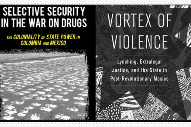 Book cover „Selective Security in the war on drug" and „Vortex of violence"