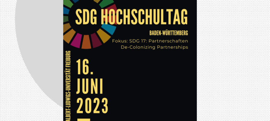 Flyer zum SDG-Hochschultag Baden-Württemberg 2023