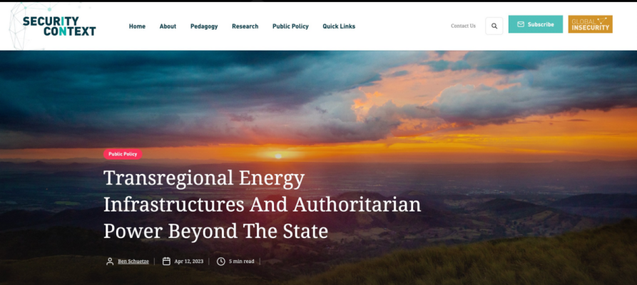  transnational energy infrastructures